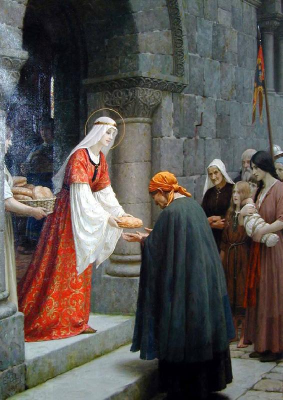 Edmund Blair Leighton The Charity of St Elizabeth of Hungary oil painting picture